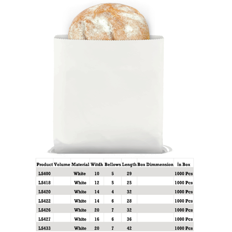 White Bakery Paper Bag
